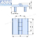 Aobo 40X40mm Transformer Station Heavy Duty Cabinet Door AISI316 Hinge with Studs
