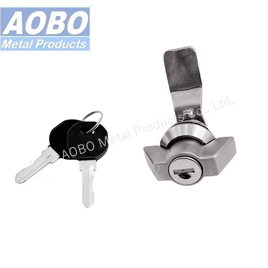 Factory Direct Stainless Steel Powder Coated Key Locking Wing Knob Quarter Turn Lock for Electric Panel Door Lock and HVAC Enclosures