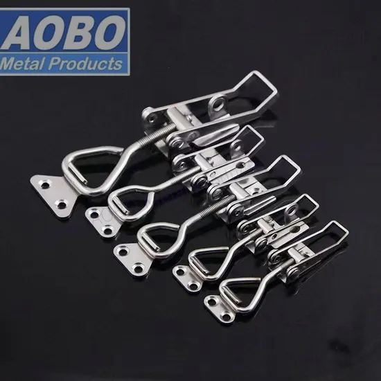 Aobo Durable Stainless Steel Various Sizes Stamping Hardware Adjustable Toggle Spring Latch Draw Latch