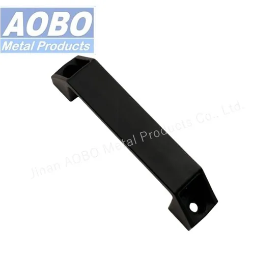 High Quality Furniture Black Zinc Alloy Bridge Handle U-Shape Filing Pull Cabinet Handle