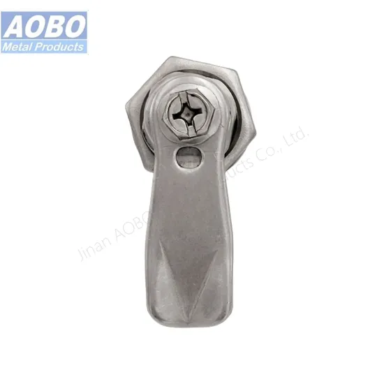 Aobo Electrical Cabinet Panel ISO9001 Quarter Turn AISI316 Door 7 Square Lock Cylinder Cam Lock