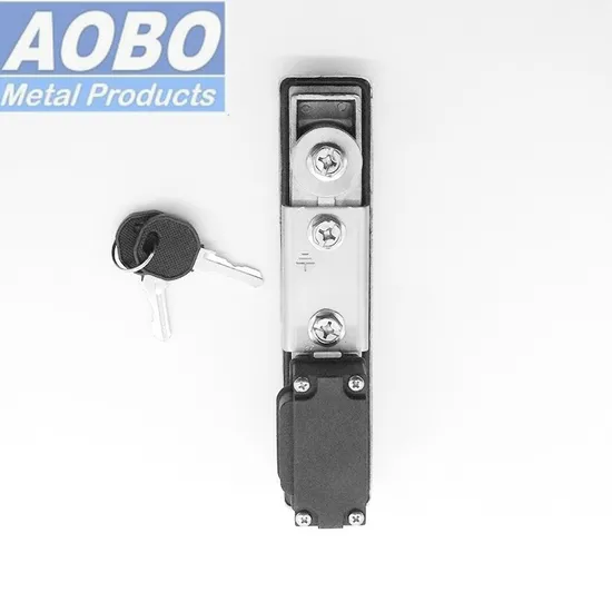 Aobo Waterproof IP65/66 Swing Handle Stainless Steel AISI316 3-Point Locking Mechanism Enclosure Plane Panel Lock Latch