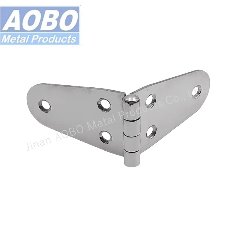 Aobo Durable Mirror SS304 Stainless Steel Casting Symmetric Marine Hinge for Boat for Vehicle