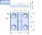 Aobo SS316 40mm Lift Version Distribution Cabinet Door Hinge with Countersunk Screw M5