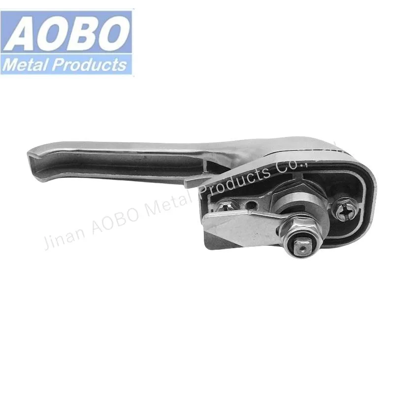 Aobo Padlock Handle Stainless Steel 316 Heavy Duty Industrial Compact Defeater Swinghandle Cabinet Enclosure Door Handle Lock