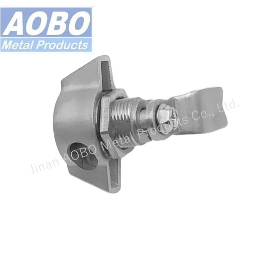 Aobo Wing Knob Cam Lock Handle Industrial Cabinet Quarter-Turn for Padlock Stainless Steel Padlockable Latch
