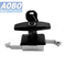 Aobo Black Powder Coated Distribution Cabinet Pull Rod Lock Switch Control Box Iron Sheet Electric Cabinet Lock with Key 1333