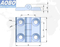 Aobo SUS 316 Screw-on Electrical Cabinet Industrial Cabinet Door Hinge