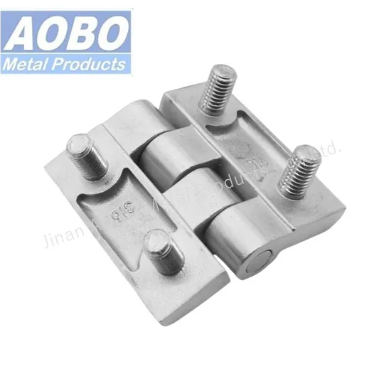 Factory Wholesale Precision Cast Stainless Steel AISI316 Industrial Heavy Duty Enclosure Cabinet Door 60*60mm Screw on Hinge with Studs