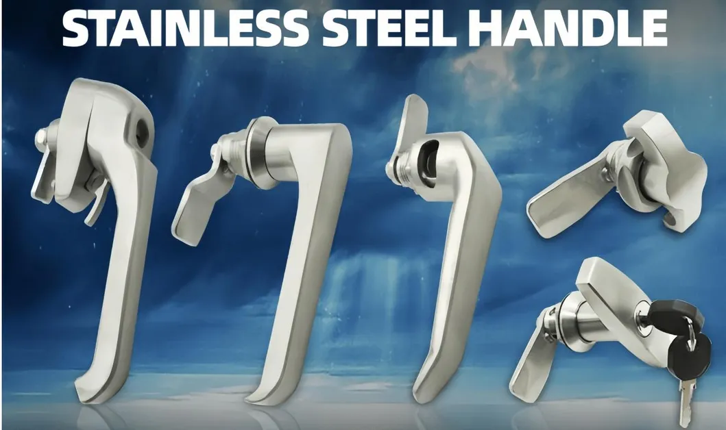 Factory Stainless Steel AISI316 Industrial Cabinets Heavy Duty Cylinder Cabinet Door Lever T Handle for Electrical Enclosure and Camper Shell
