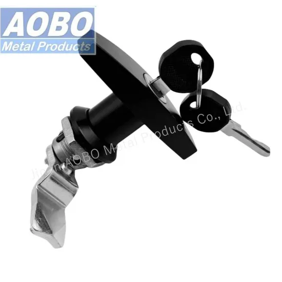 Aobo Metal Hardware Sandwich Panel Flush Recessed Cabinet Quarter Turn T-Type Lock with Key 1333