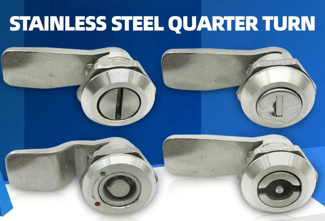 Aobo Electrical Cabinet Panel ISO9001 Quarter Turn AISI316 Door 7 Square Lock Cylinder Cam Lock