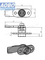 Aobo Factory OEM Durable Casting SUS316 Square Lock Core Electrical Cabinet Waterproof Level IP65 Quarter Turn Cam Lock