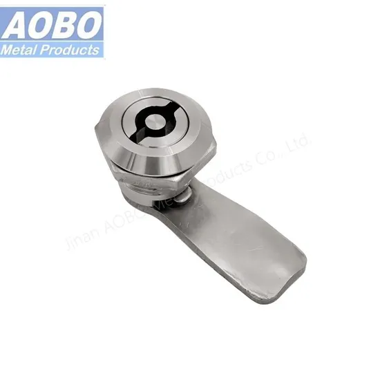 Aobo Factory Manufacturing Security Precision Investment Casting Door Lock AISI316 Quarter Turn Double Bit Cam Lock