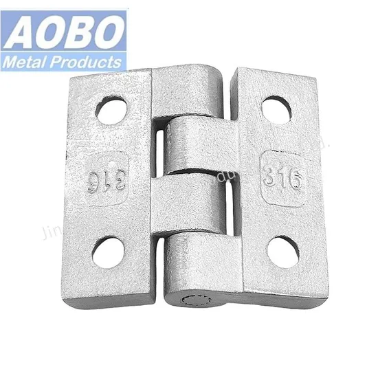 Aobo 40X40 Stainless Steel 316 180° Screw on Flat Butt Hinge with 4 Holes for Rittal Panel Cabinet