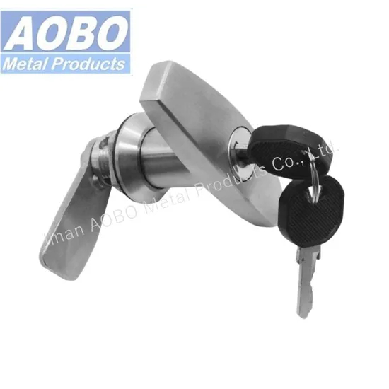 Aobo Zinc Alloy Cylinder Stainless Steel Cabinet Quarter Turn Cam Latch T Handle Lock with Key