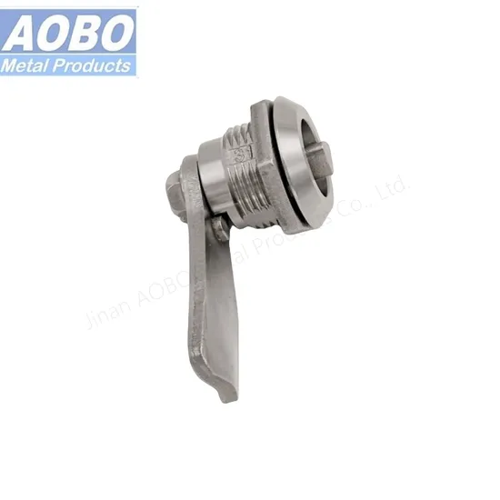 Aobo Stainless Steel Triangular 7mm Quarter Turn 1/4 Turn Cam Lock for High-Speed Rail Metro Part Electric Cabinet Door