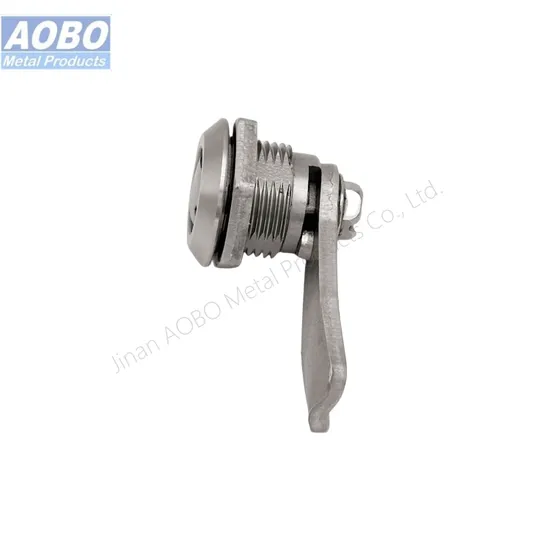 Aobo Machinery AISI316 Casting Waterproof IP65 Substation Cabinet Door High-Speed Rail Metro Part Quarter Turn Hexagon Male Lock Cylinder Cam Lock