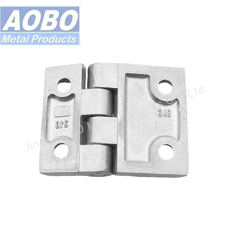 Aobo Stainless Steel 316 50X76mm Distribution Cabinet Door Hinge with Countersunk Screw M6