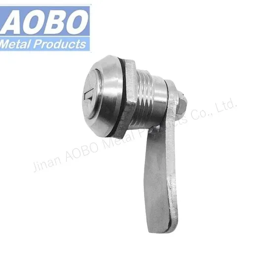 Factory Direct Stainless Steel SS316 Die Casting Key Operated Quarter Turn with Round Cylinder for Distribution Cabinet Panel Cam Lock