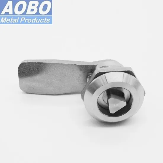 Stainless Steel 316 Triangular Cam Lock Quarter Turn for Bus and Railway Train Lock
