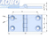 Aobo SUS 316 Screw-on 60X120 Electrical Cabinet Industrial Cabinet Door Hinge