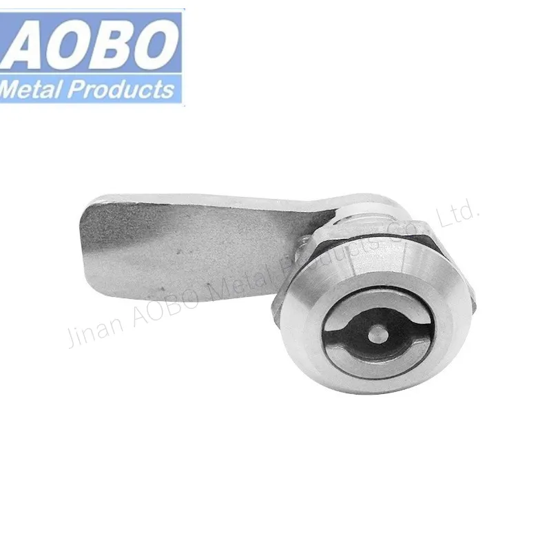 Aobo Stainless Steel 316 Cylinder Electrical Cabinet Quarter Turn Double Bit 3mm Cam Lock