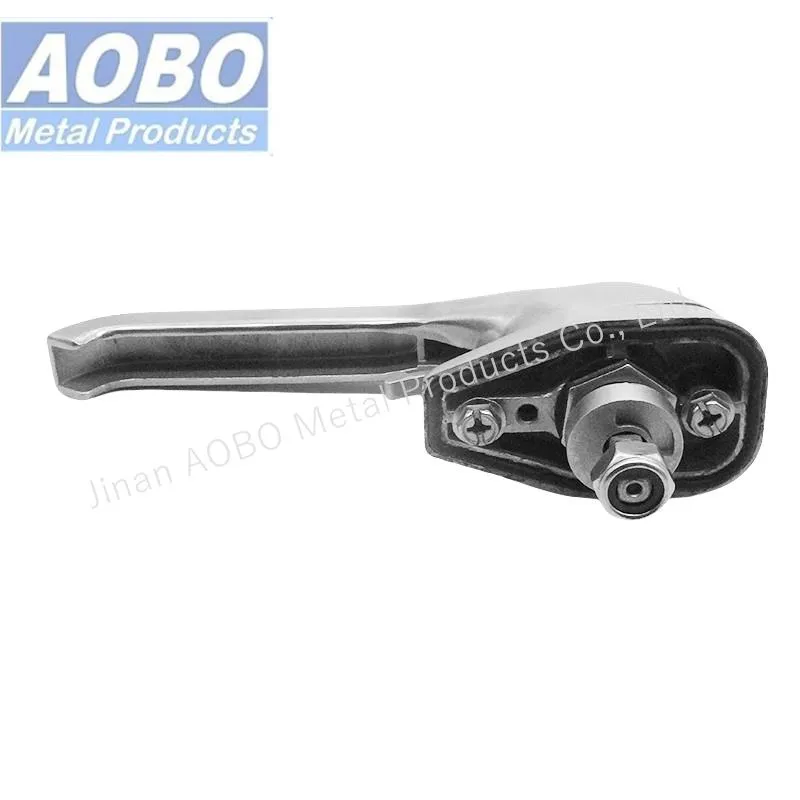 Aobo Heavy Duty Industrial Cabinet Door Swinghandle Lock Latch SS316 L Type Handle with Padlock