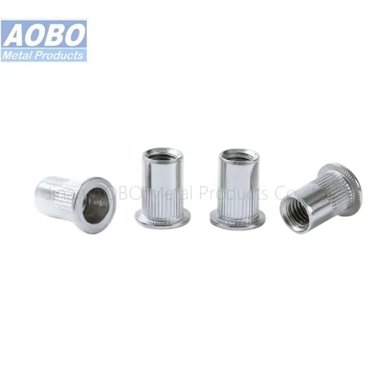 Aobo M3 M4 M5 M6 M8 M10 M12 Stainless Steel 304 Flat Head Insert Rivnuts Rivet Nuts