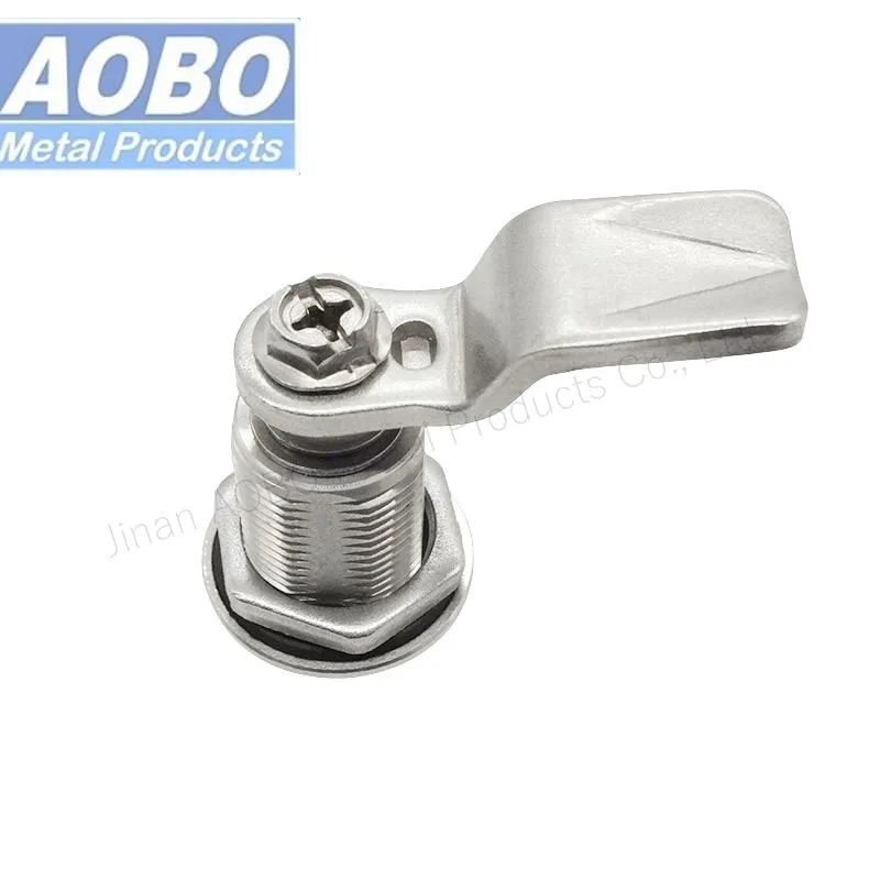 Aobo Factory Precision Casting SUS316 Cabinet Door Panel Lock Compression Latch Cam Lock with Arrow