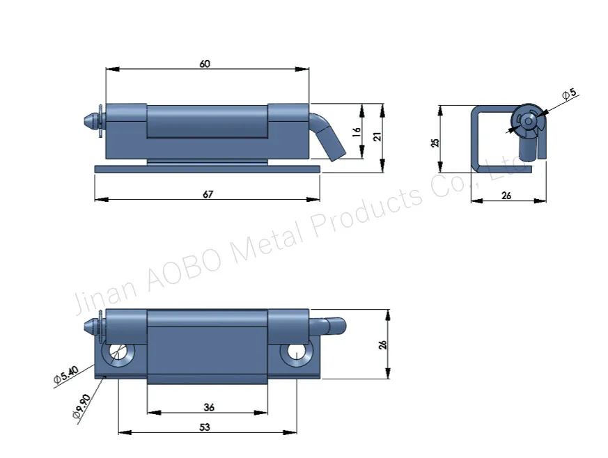 Industrial Heavy Duty Stainless Steel Concealed Removable Hinge Concealed Hinge Weld on Hinge for Panel Cabinet