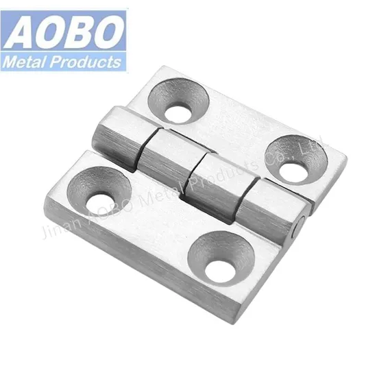 Stainelss Steel Casting Flat Hinge with 4 Holes for Electric Power Cabinet