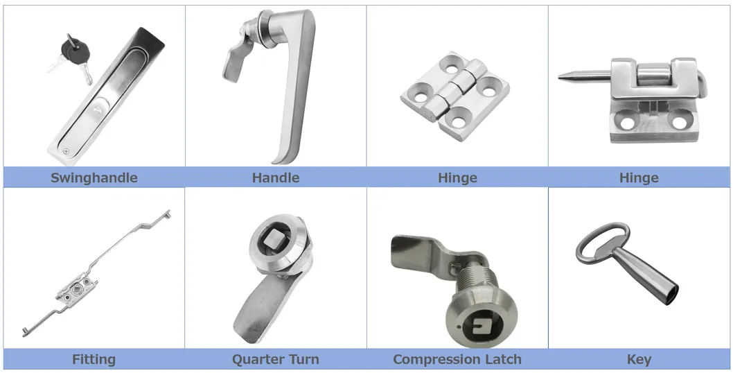 Aobo Industrial SS316 Electrical Cabinet Door Lock Unload Hidden Parts Rod Guide Adapter Fitting