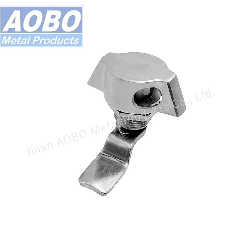 Aobo Customizable SS316 Mailbox Cabinet Door Quarter Turn Cam Lock Latch Wing Knob Padlock
