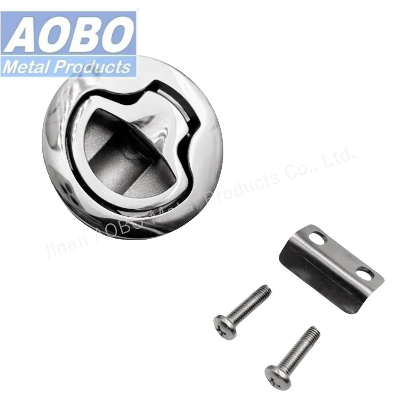 Stainless Steel SUS316 Grade 316 Marine Boat Hardware Flush Compression Pull Ring 2" 2.5" Slam Lock Latch
