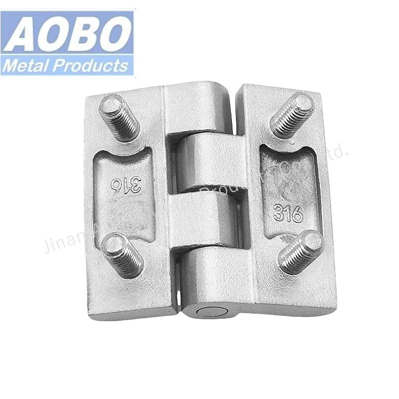 Aobo Stainless Steel 50mm Distribution Cabinet Electrical Industrial Door Hinge with Studs
