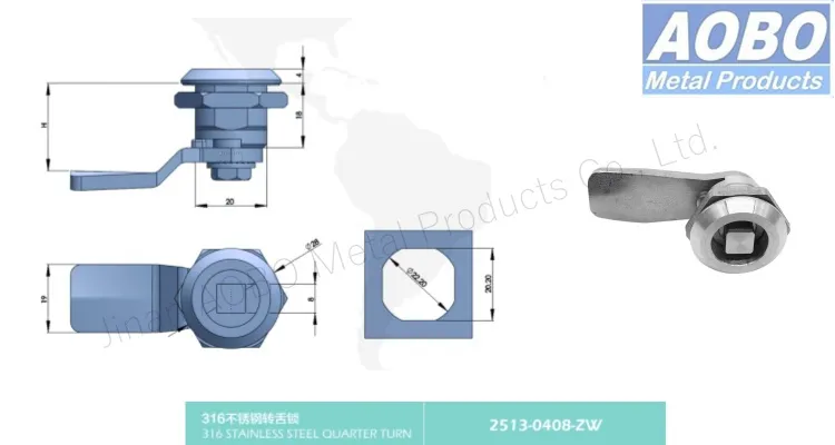 Aobo Hot Sale Drawer Lock ISO9001 Latch Cam Lock for Mailbox Cabinet Safe Box