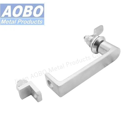 Aobo Padlockable L Shaped Separated Handle Padlock Industrial Electrical Cabinet Door Stainless Steel SS316 Handle Cam Lock