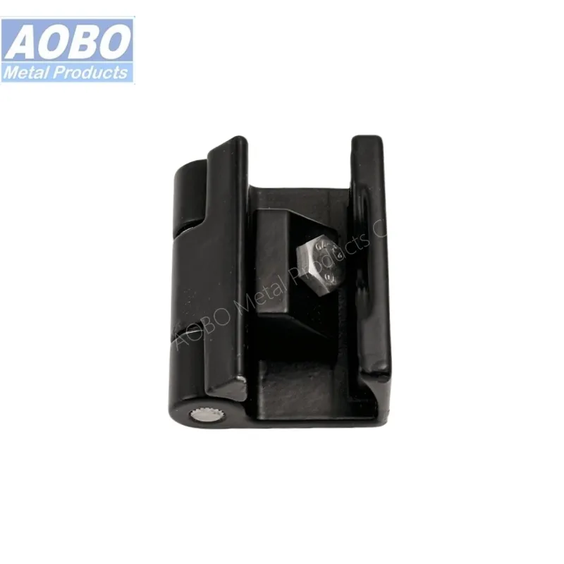 Aobo Custom Factory Delivery OEM Stainless Steel 316 Black Electric Cabinet Door Durable Corner Hinge