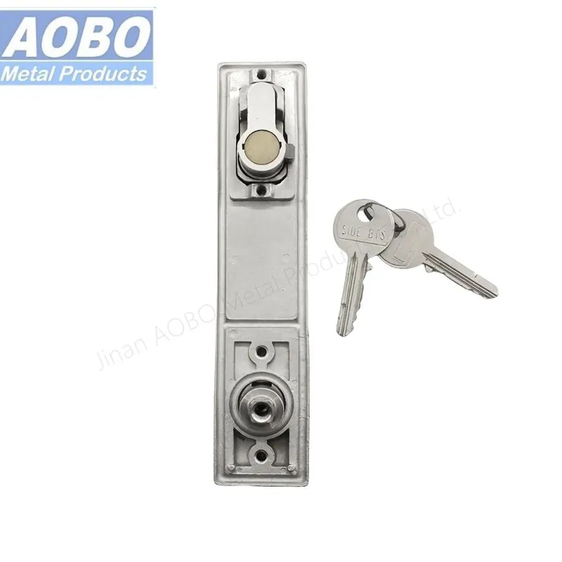 Aobo Industrial Electrical Stainless Steel 316 Panel Plane Cabinet Lock Swing Handle with Key and Zinc Alloy Insert