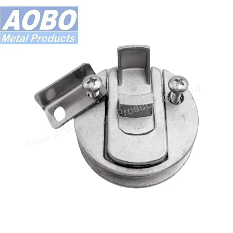 Aobo Stainless Steel Marine Boat Latch Zinc Alloy Slam Push Pull Lock Cylinders for Cabinets Doors