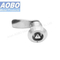Aobo Durable SUS316 Fixed Grip Range Train Panel Door Lock Triangular 8mm Compression Latch Cam Lock with Arrow
