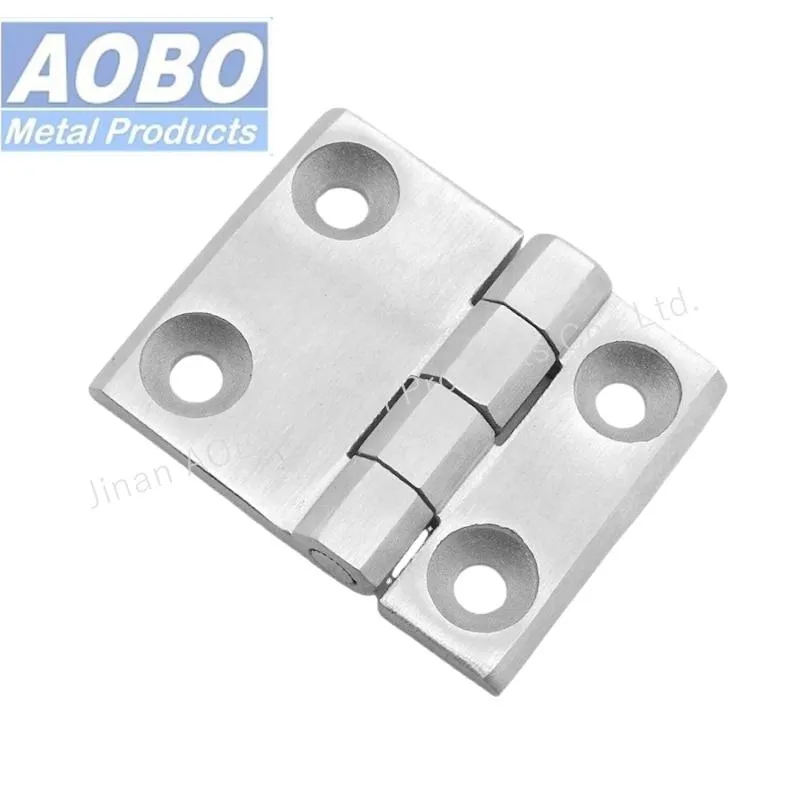 Aobo Industrial Enclosure Cabinet Door SS316 50*70mm Screw on Hinge with Countersunk Screw M6