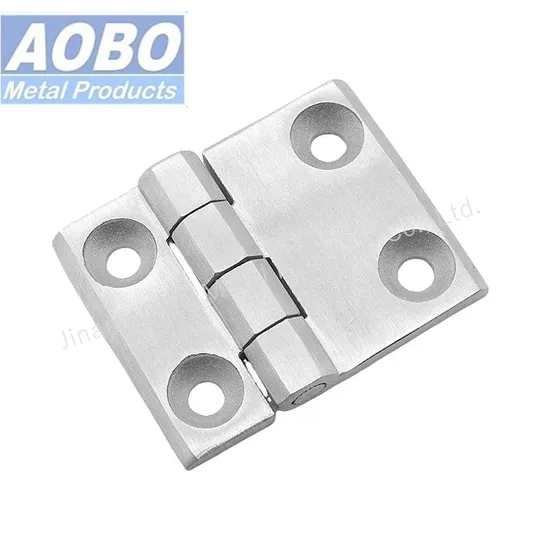 Aobo Stainless Steel 316 50X76mm Distribution Cabinet Door Hinge with Countersunk Screw M6