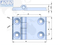Aobo SUS 316 Screw-on 60X90 Electrical Cabinet Industrial Cabinet Door Hinge