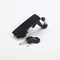 Aobo Zinc Alloy Black Flat Plane Chassis Electrical Cabinet Lock Compression Cabinet Door Lock