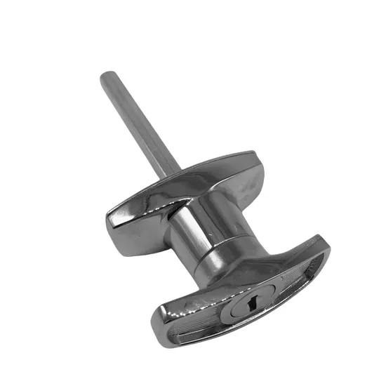 Zinc Alloy Industrial T Handle Shaft Chrome Plating Lock