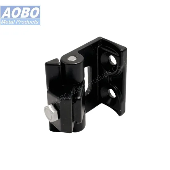 Aobo Industrial Lost Wax Casting Custom Heavy Duty AISI316 Cabinet Door Black CNC Lathe Corner Hinge