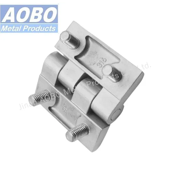 Factory Wholesale Precision Cast Stainless Steel AISI316 Industrial Heavy Duty Enclosure Cabinet Door 60*60mm Screw on Hinge with Studs
