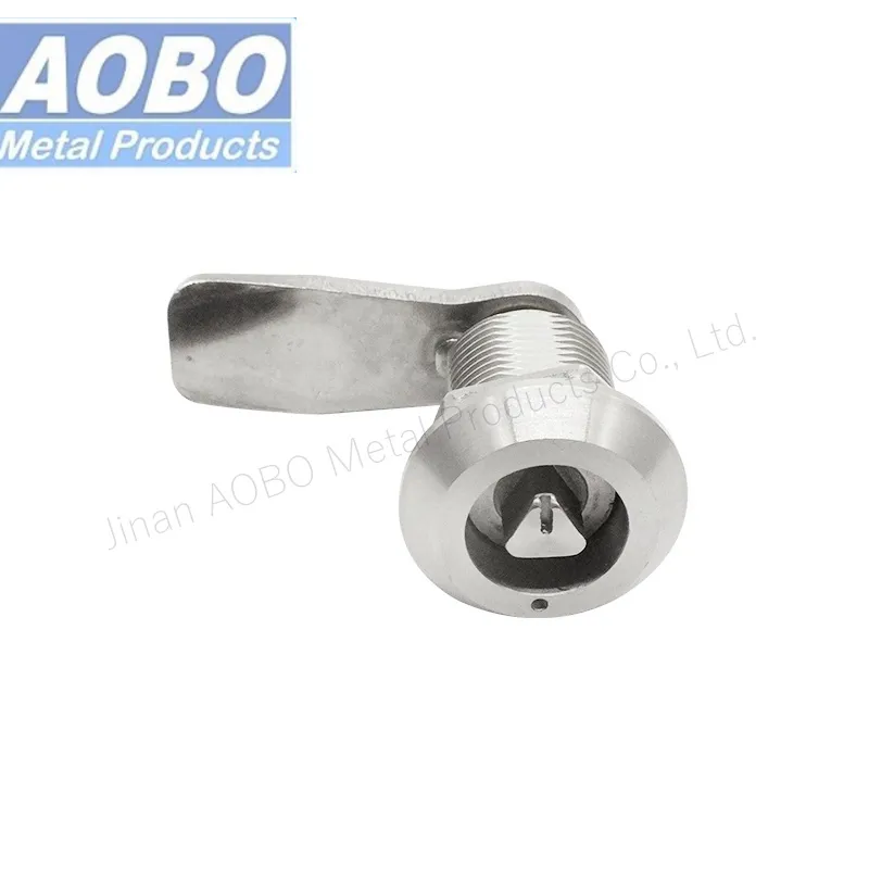 Aobo Heavy Duty SS316 Compression Latch Quarter Turn Distribution Cabinet Triangle 8mm Door Lock with Marking Spring and Seal